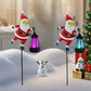 🎅🌲Solarbetriebene Gartenleuchte mit Weihnachtsmannmotiv🎁