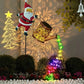 🎅🌲Solarbetriebene Gartenleuchte mit Weihnachtsmannmotiv🎁