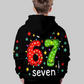 👕 60% RABATT JETZT! ⏰ Kinder Weihnachts-Kapuzenpullover - "67" Print & Weich, Perfekt für Festliche Stimmung ✨