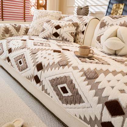 ⌛ Nur noch 3 Tage – 50 % auf alles! ⏰Moderner geometrischer Plüschsofaüberzug
